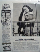 Elizabeth Taylor In National Velvet Movie Ad 1945