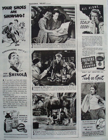 Elizabeth Taylor In National Velvet Movie Ad 1945
