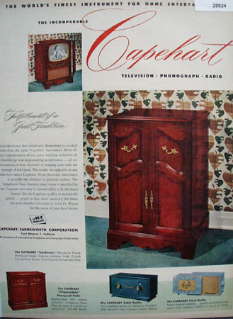 Capehart television ad November 11 1951