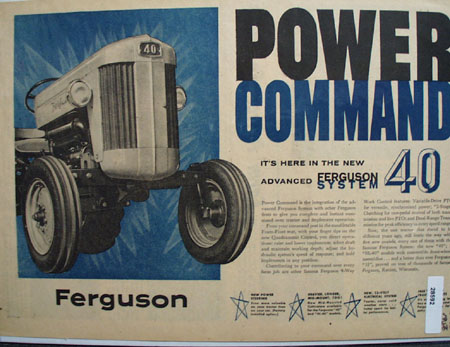 Ferguson Tractor ad May 15, 1956