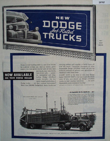 Dodge Trucks Ad January 13, 1945