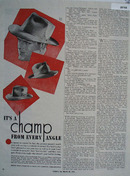 Champ Hats Ad March 25, 1944
