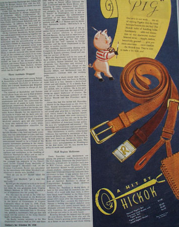 Hickok Belt Ad October 20, 1945