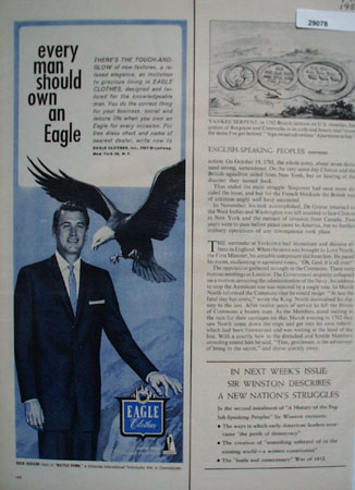 Eagle Clothes Ad April 15, 1957