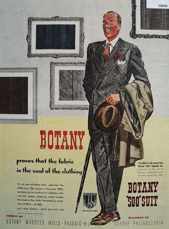 Botany worsted mills Ad April 1, 1944
