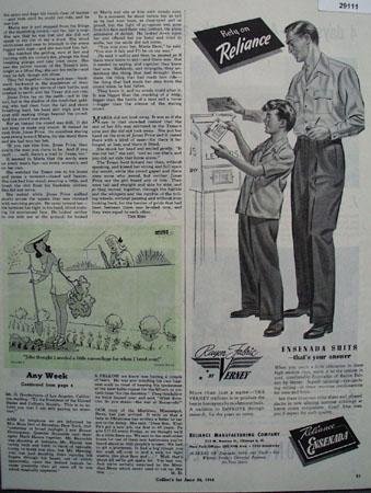Reliance Mfg Co Ad June 24, 1944