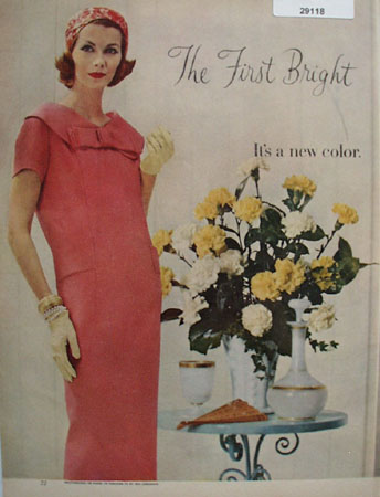 Good Housekeeping Fashions Ad February, 1958