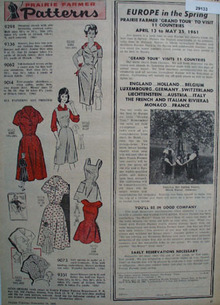 Prairie Farmer Pattern Ad November 19, 1960