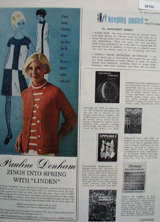 Pauline Denham Yarns Ad 1968