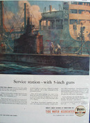 Veedol Motor oil Ad Shows a Navy Submarine