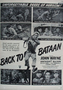 Back To Bataan With John Wayne Movie Ad 1945