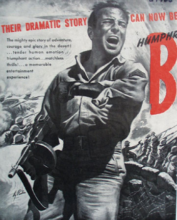 Sahara with Humphrey Bogart Movie Ad 1943