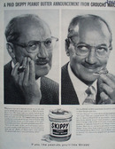 Groucho Marx and Skippy Peanut Butter Ad 1960