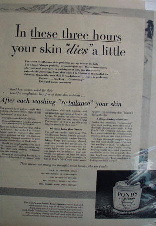 Ponds Cold Cream Re Balance Your Skin Ad 1954