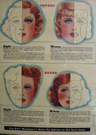Be Sure Make Up Fits Face Article and Pictures 1938