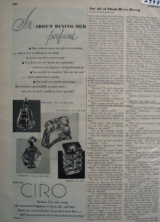 Ciro Perfumes Sir About Buying Her Perfumes Ad 1940s