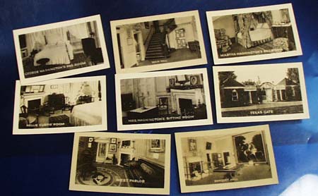 Mini postcards of Washingtons house