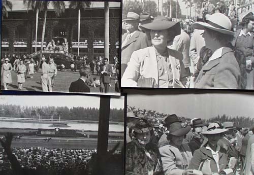 Vintage Horse Track Photos 1937