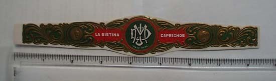 Vintage La Sistina Caprichos Cigar Band