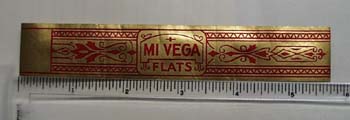 Vintage Mi Vega Flats Cigar Band