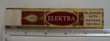 Vintage Elektra Cigar Label