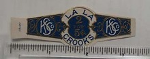 Vintage KS co cigar label