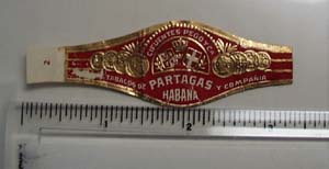 Vintage Partagas Habana Cigar Band