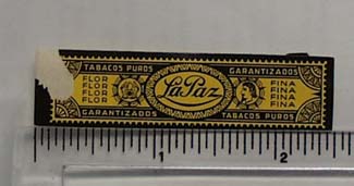 Vintage LaPaz Cigar Band from Netherlands