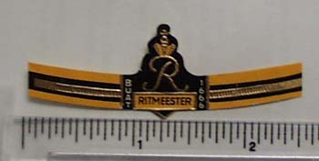Vintage Ritmeester Cigar Band from Netherlands