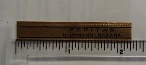 Vintage Pepitas H Upmann Habana, Cigar Band