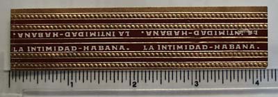 Vintage La intimidad Cigar Band