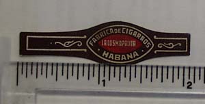 Vintage Green Cigar Band tax stamp