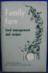 Family Fare Recipe and Management Cookbook 1950