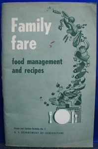 Family Fare Recipe and Management Cookbook 1950