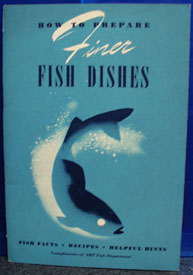 Fish Dishes by Marion Rouse Budd Cookbook 1941