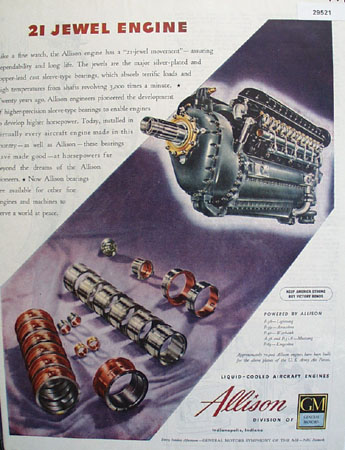 G M Allison Engine 1945 Ad