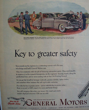 General Motors 1949 Two Page Ad