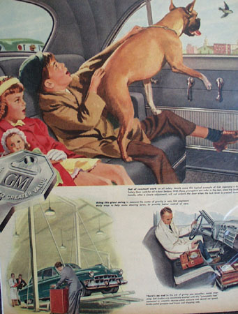 General Motors 1949 Two Page Ad