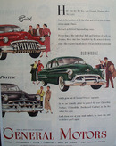 General Motors 1950 Two Page Ad