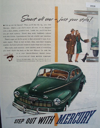 Mercury Car 1946 Ad