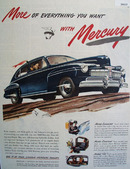 Mercury Car 1946 Ad