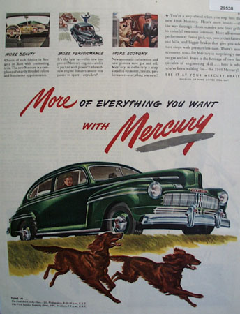 Mercury Car 1946 Ad