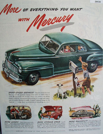 Mercury Car 1946 Ad