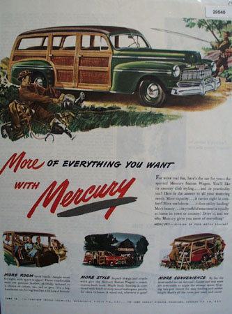 Mercury Station Wagon 1946 Ad
