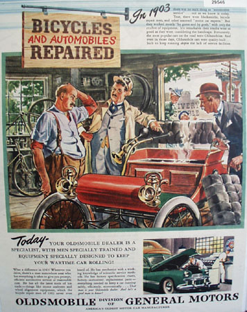 Oldsmobile Car 1945 Ad
