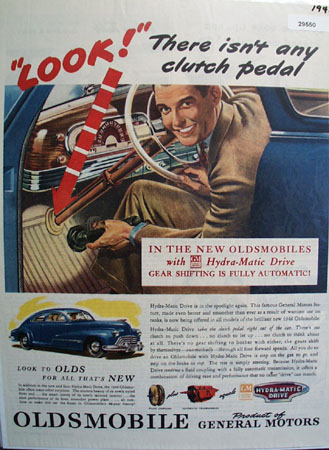 Oldsmobile Product of G M.1945 Ad