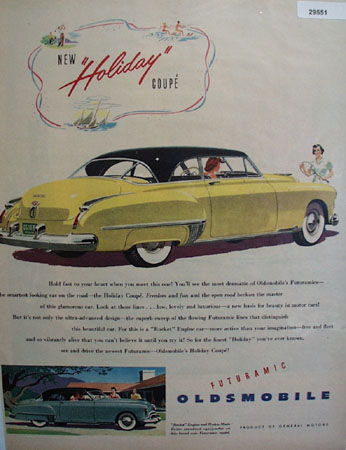 Oldsmobile Car 1949 Ad