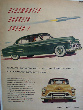 Oldsmobile Futuramic Car 1950 Ad