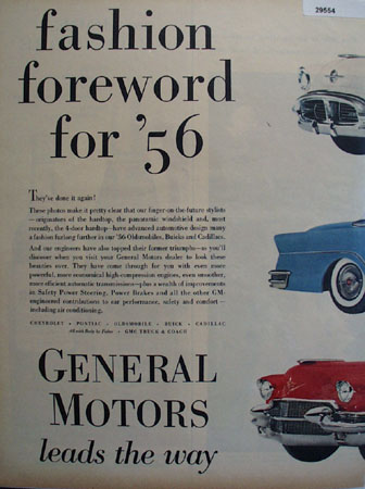 General Motor Car 1955 Ad