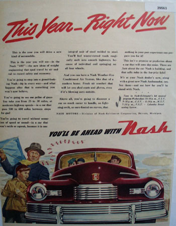 Nash Motor Car 1946 Ad